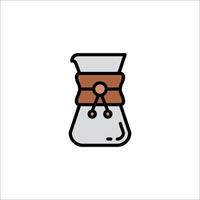 A coffee pot icon on a white background vector