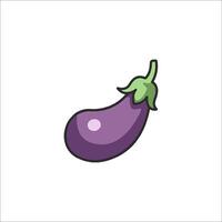 An eggplant icon on a white background vector