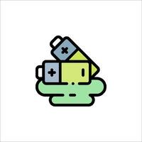 Battery icon illustration vector