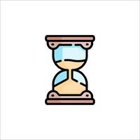 An hourglass icon on a white background vector