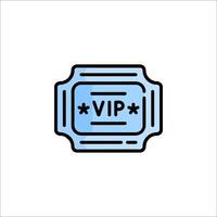 A ticket with the word vip on it vector