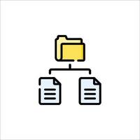 File system icon vector