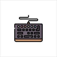 A computer keyboard icon on a white background vector