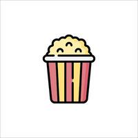 A popcorn icon on a white background vector