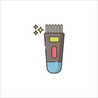 A comb with a star on it vector