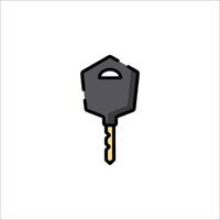 A key icon on a white background vector