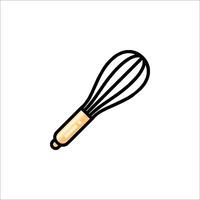A whisk icon on a white background vector