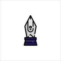 A pen and ink on a white background vector