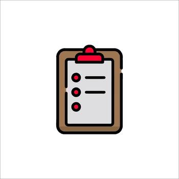 A clipboard with a check mark on it vector