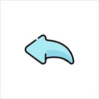 A blue arrow pointing down on a white background vector