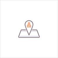 Location icon on white background vector