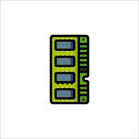 Memory module icon illustration vector
