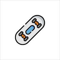 A skateboard icon on a white background vector