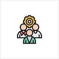 People with gears icon, business, team, teamwork, team, team, teamwork, vector