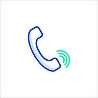 A phone icon with a phone on it vector