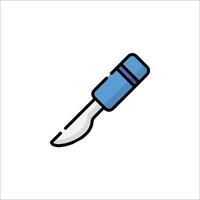 A knife icon on a white background vector