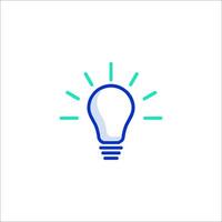 A light bulb icon on a white background vector