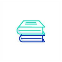 A stack of books icon on a white background vector