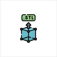 A cube with the word ssl on it vector