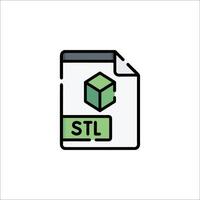 A file icon with a cube on it vector