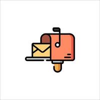 Mailbox icon illustration vector