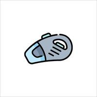 A hand held vacuum cleaner icon on a white background vector