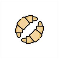 A croissant icon on a white background vector