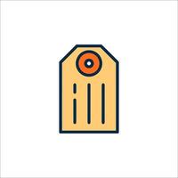 A price tag icon on a white background vector