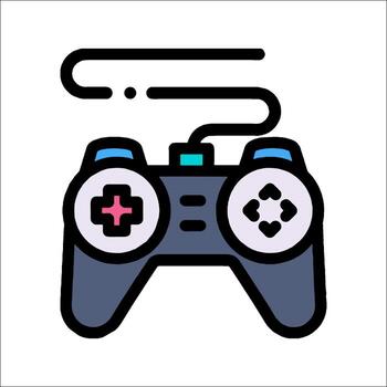 A game controller icon on a white background vector