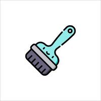 A brush icon on a white background vector