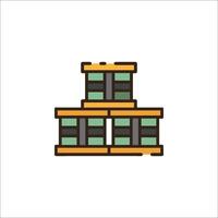A stack of books icon on a white background vector