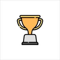 A trophy cup icon on a white background vector
