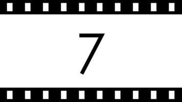 Count down numbers from 9 to 0 for waiting time in office video