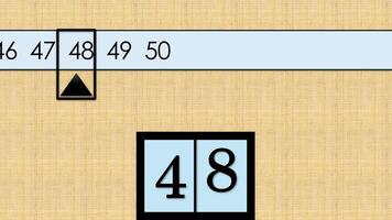 Count down meter from 50 with scale for waiting time in office video