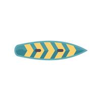 Modern surfboard for surfing on waves in ocean vector
