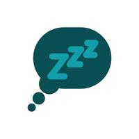 Thought bubble showing zzz's indicating sleep or boredom vector