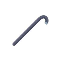 Single allen key lying on a white background vector
