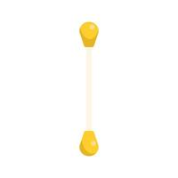 Cotton bud for ear cleaning showing hygiene concept vector