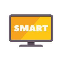 Smart tv showing smart word on screen vector