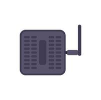Wifi router providing wireless signal for internet connection vector