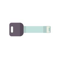 Modern security key protecting digital information with encryption technology vector