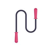 Skipping rope icon illustrating jumping rope exercise vector