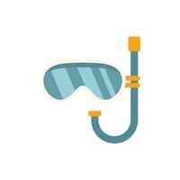 Diving mask and snorkel for exploring underwater world vector