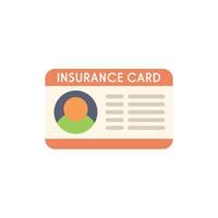 Insurance card displaying personal information for healthcare coverage vector