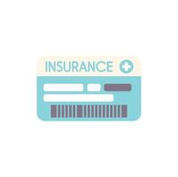 Health insurance card showing medical coverage concept vector