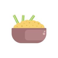 This illustration features a simple depiction of a delicious side dish vector