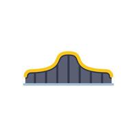 Roller coaster loop representing amusement park ride thrills vector