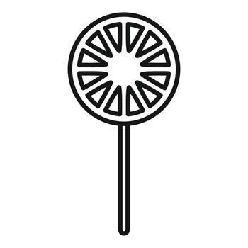 redondo pirulí con triangular segmentos formando un decorativo modelo es esperando a ser disfruté vector