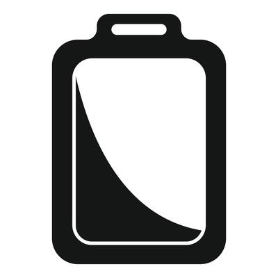 Black cutting board with handle for kitchen utensils