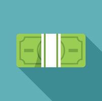 Pack of money bills creating wealth and prosperity vector